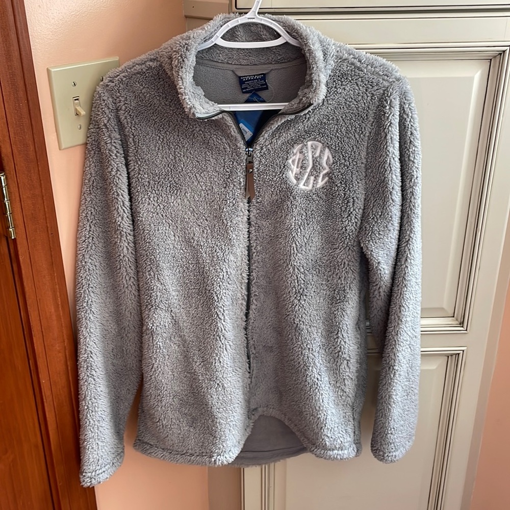 Phi Sigma Sigma Charles River company zip up fleece